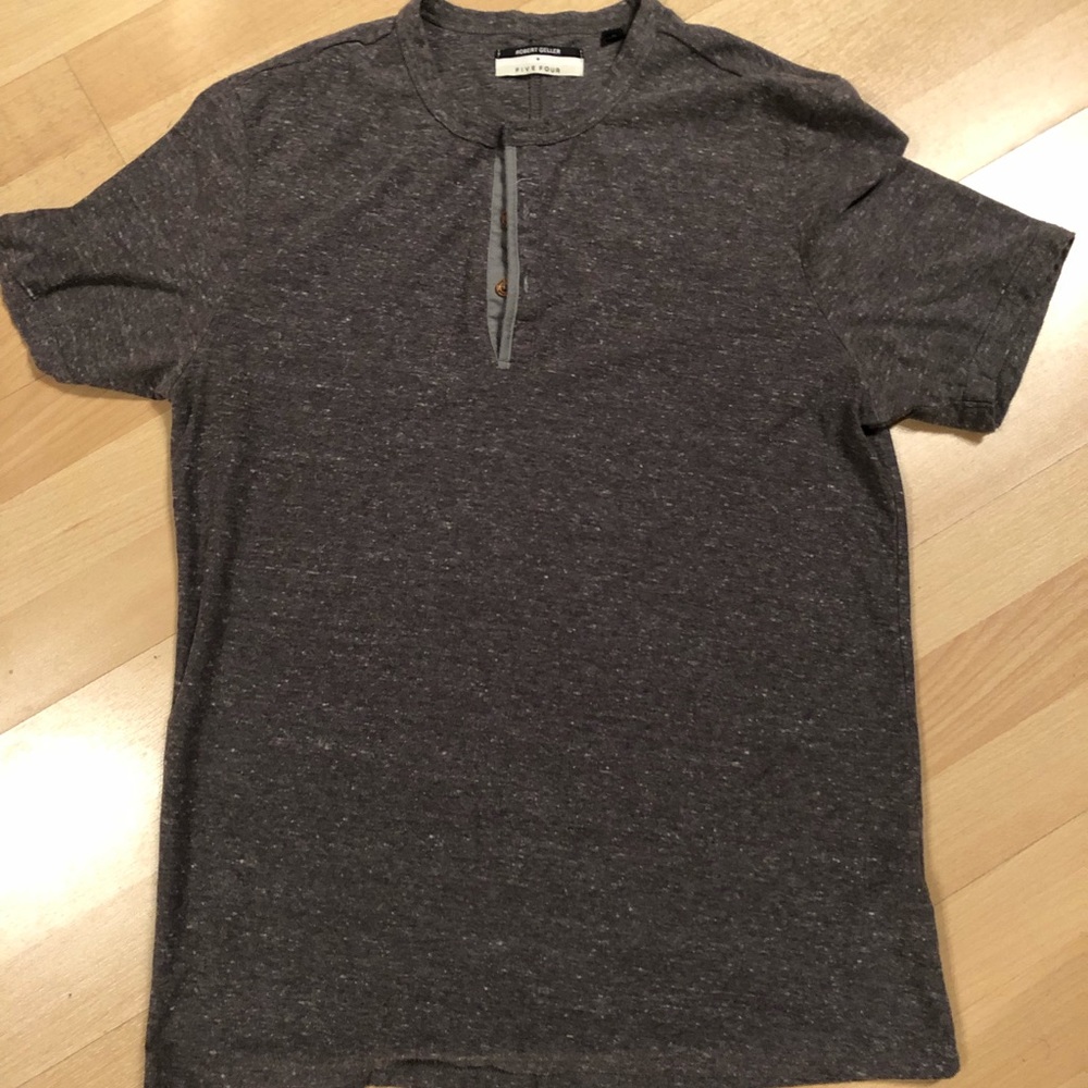 Robert Geller x five four Henley shirt 3 Button ft